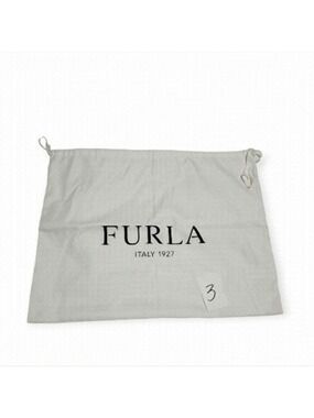 Furla White Satin Drawstring Dust Bag